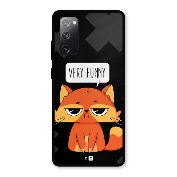 Very Funny Cat Metal Back Case for Galaxy S20 FE