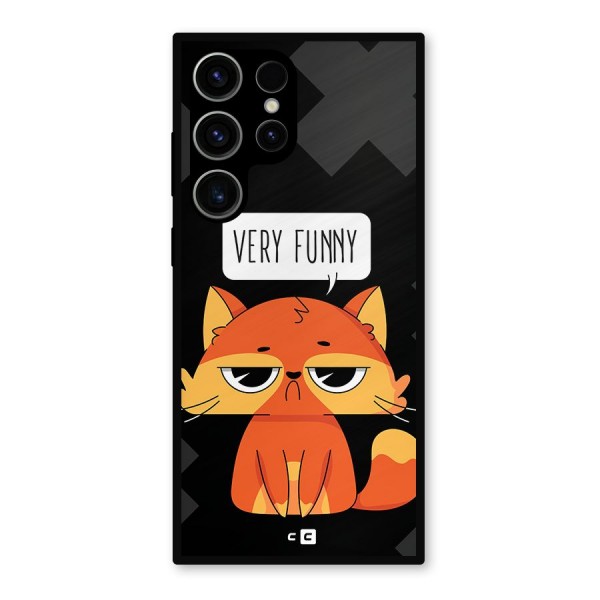 Very Funny Cat Metal Back Case for Galaxy S23 Ultra