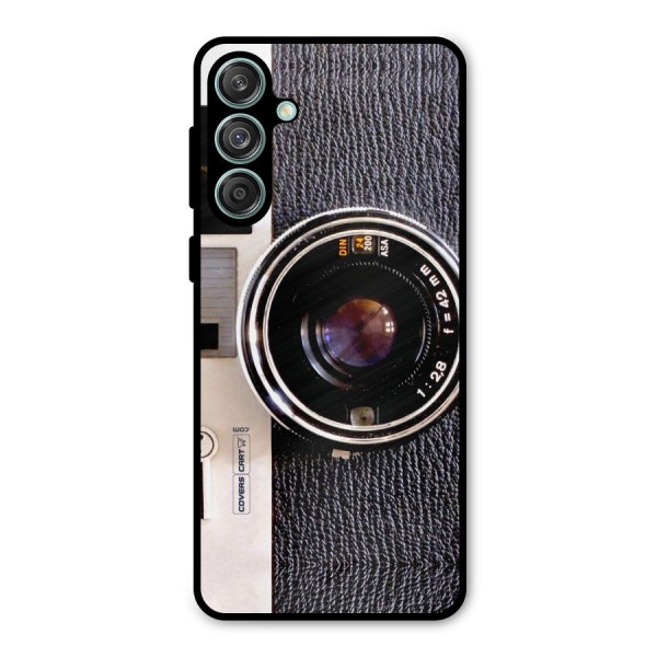 Vintage Camera Metal Back Case for Galaxy M55 5G