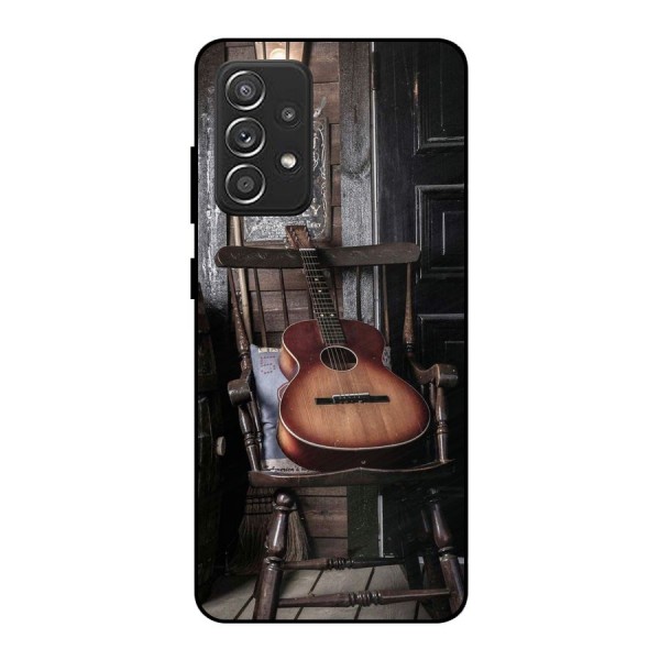 Vintage Chair Guitar Metal Back Case for Galaxy A52s 5G