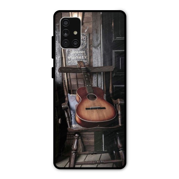 Vintage Chair Guitar Metal Back Case for Galaxy A71