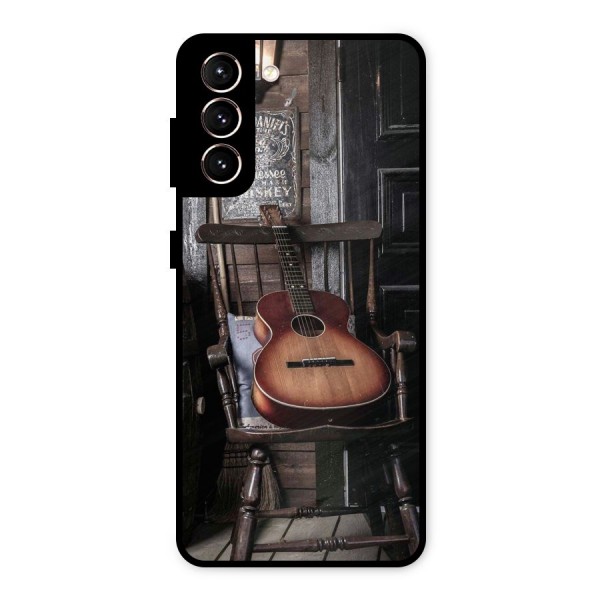 Vintage Chair Guitar Metal Back Case for Galaxy S21 5G