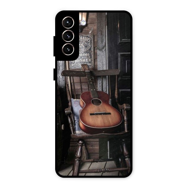 Vintage Chair Guitar Metal Back Case for Galaxy S21 Plus