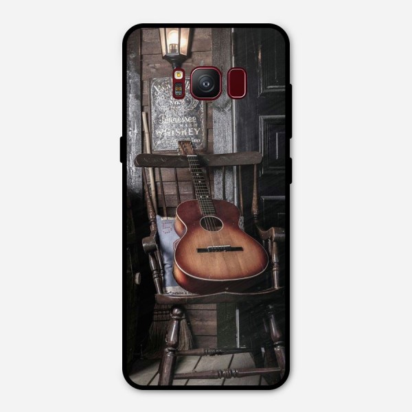 Vintage Chair Guitar Metal Back Case for Galaxy S8