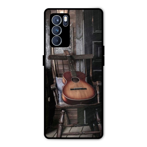 Vintage Chair Guitar Metal Back Case for Oppo Reno6 Pro 5G