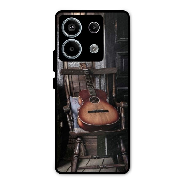 Vintage Chair Guitar Metal Back Case for Redmi Note 13 Pro 5G