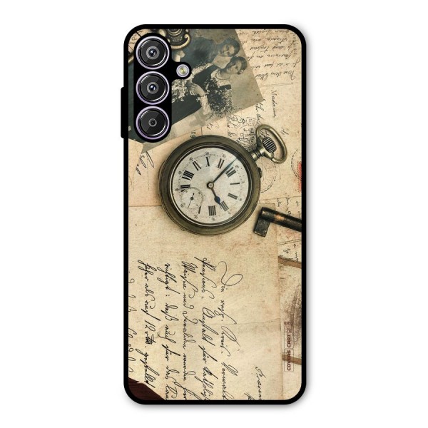 Vintage Key And Compass Metal Back Case for Galaxy F15