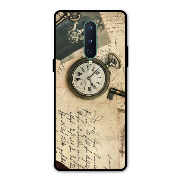 Vintage Key And Compass Metal Back Case for OnePlus 8