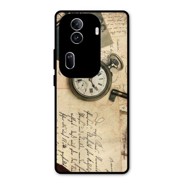 Vintage Key And Compass Metal Back Case for Oppo Reno11 Pro 5G
