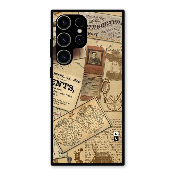 Vintage Memories Metal Back Case for Galaxy S23 Ultra