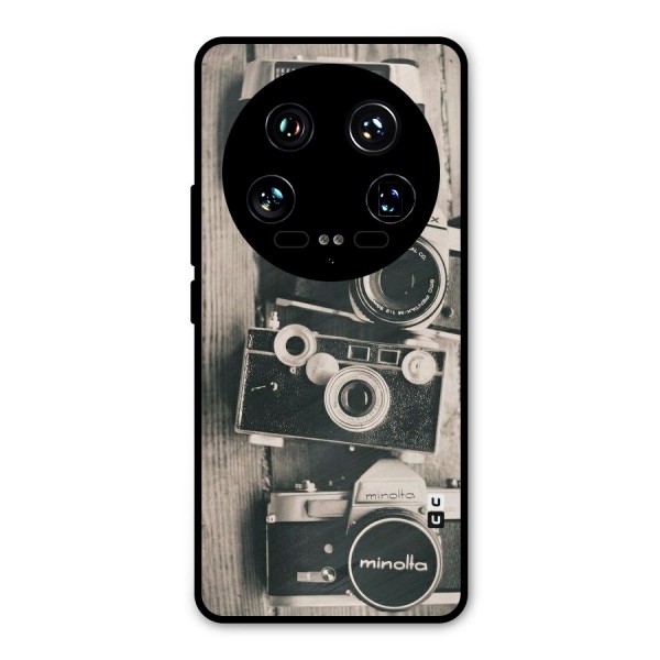 Vintage Style Shutter Metal Back Case for Xiaomi 14 Ultra