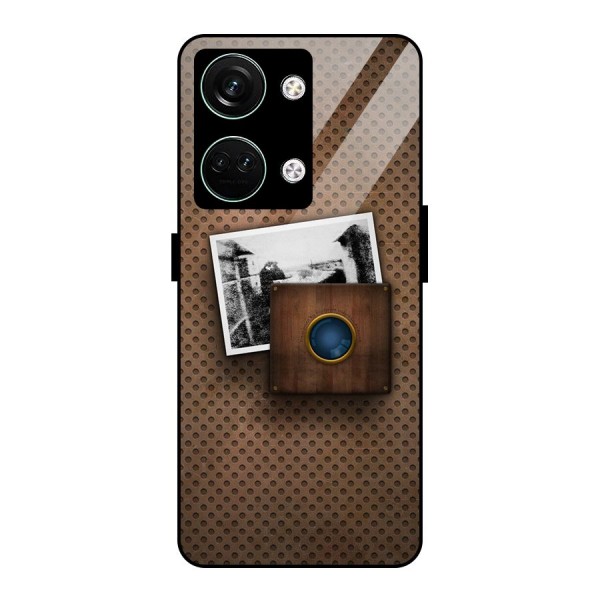 Vintage Wood Camera Glass Back Case for Oneplus Nord 3