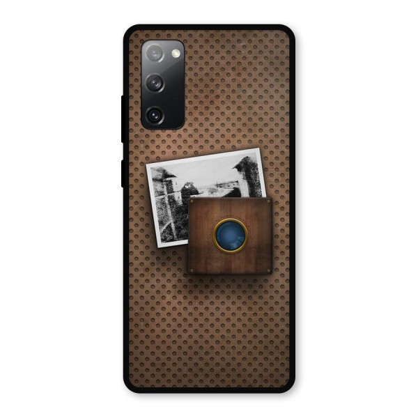 Vintage Wood Camera Metal Back Case for Galaxy S20 FE