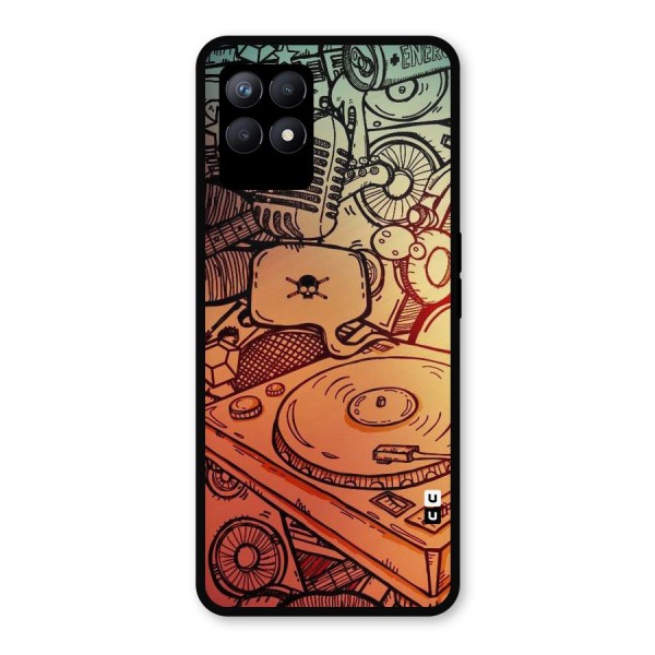 Vinyl Design Metal Back Case for Realme Narzo 50