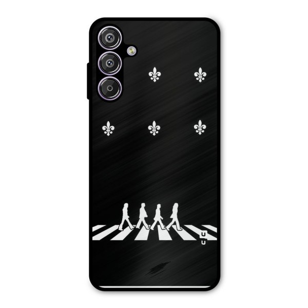 Walking Four Metal Back Case for Galaxy F15