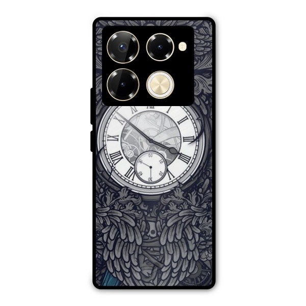 Wall Clock Metal Back Case for Infinix Note 40 Pro