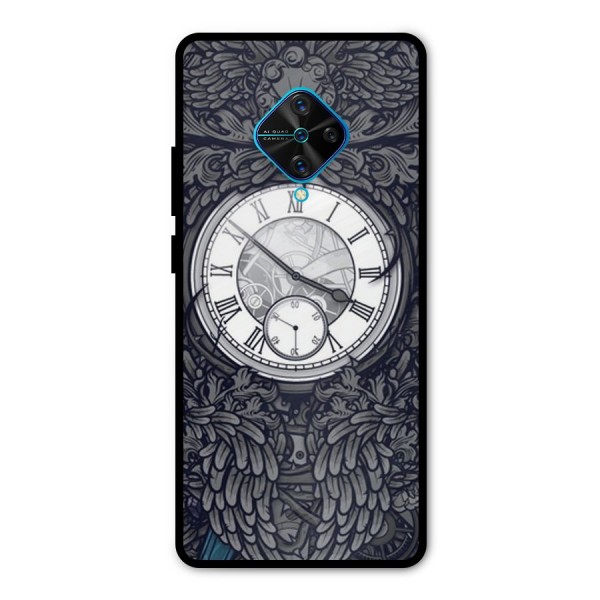 Wall Clock Metal Back Case for Vivo S1 Pro