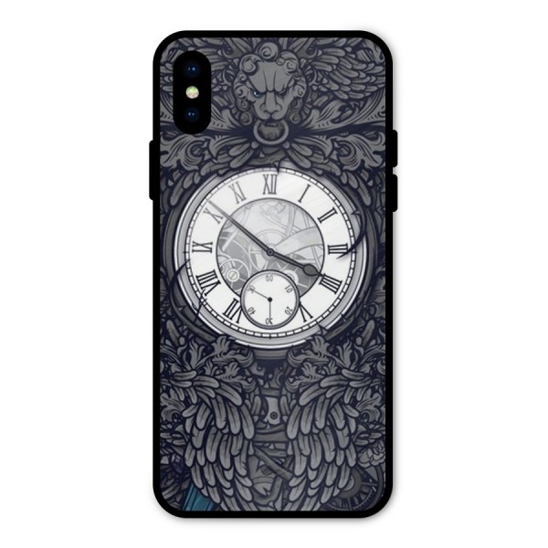 Wall Clock Metal Back Case for iPhone X
