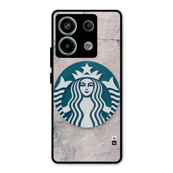 Wall StarBucks Metal Back Case for Redmi Note 13 Pro 5G