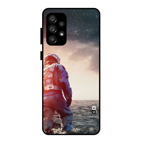 Water Astronaut Metal Back Case for Galaxy A73 5G