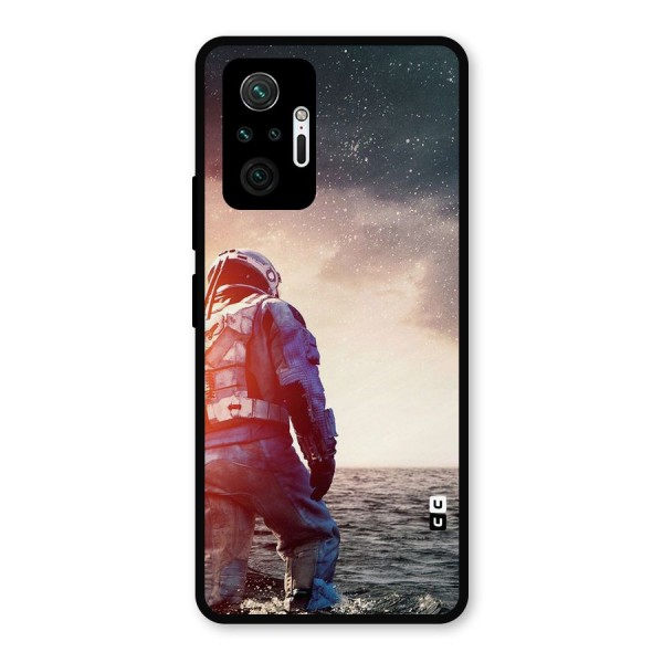 Water Astronaut Metal Back Case for Redmi Note 10 Pro