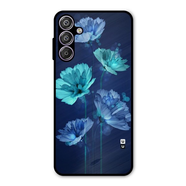 Water Flowers Metal Back Case for Galaxy F15