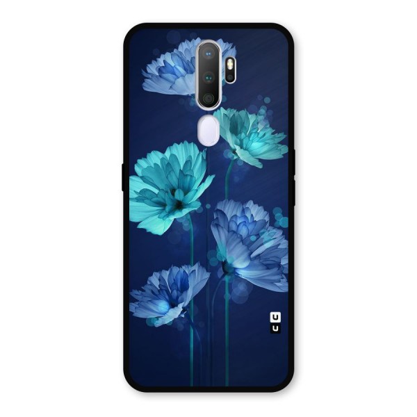 Water Flowers Metal Back Case for Oppo A9 (2020)