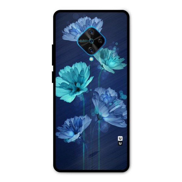 Water Flowers Metal Back Case for Vivo S1 Pro