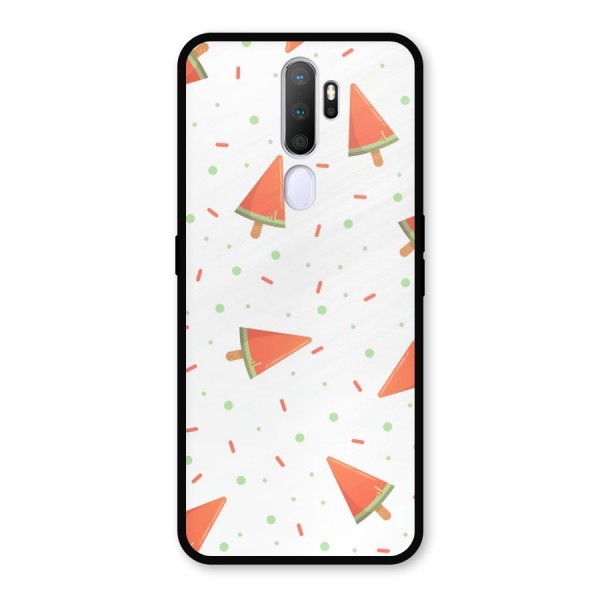 Watermelon Ice Creams Metal Back Case for Oppo A9 (2020)