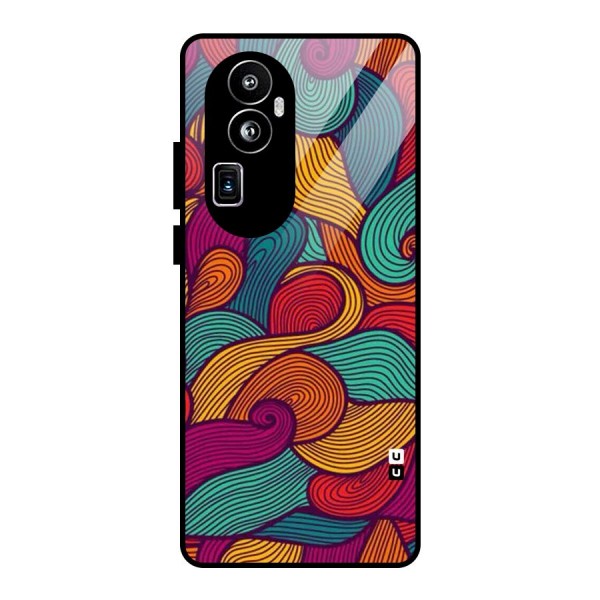 Whimsical Colors Glass Back Case for Oppo Reno10 Pro Plus