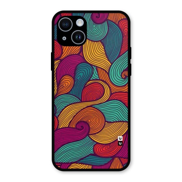 Whimsical Colors Metal Back Case for iPhone 14