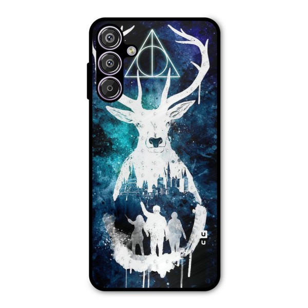 White Deer Metal Back Case for Galaxy F15