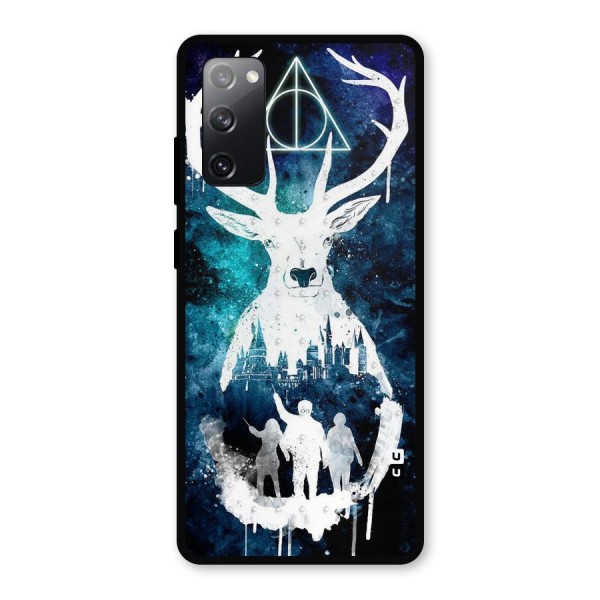 White Deer Metal Back Case for Galaxy S20 FE