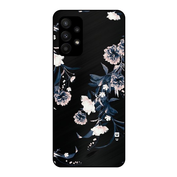 White Flora Metal Back Case for Galaxy A23