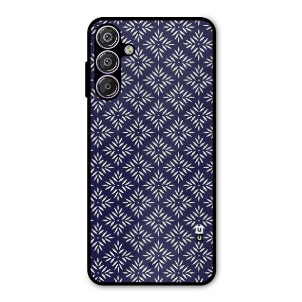 White Petals Pattern Metal Back Case for Galaxy F15