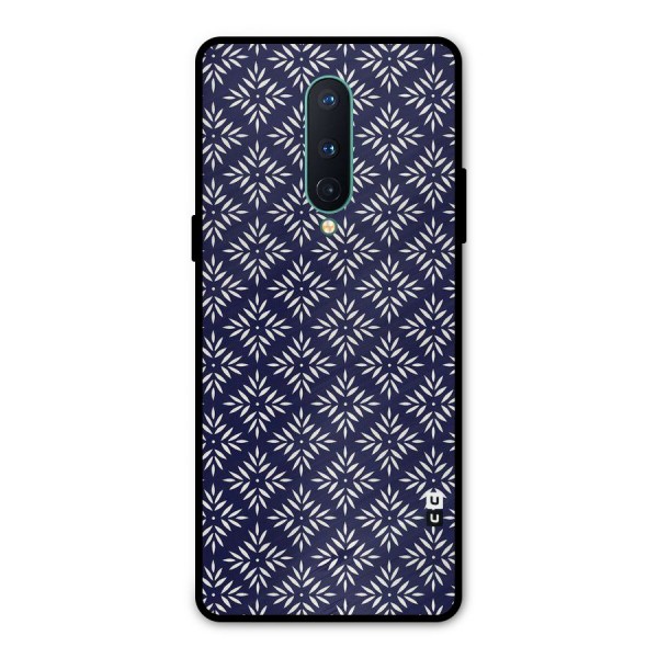 White Petals Pattern Metal Back Case for OnePlus 8