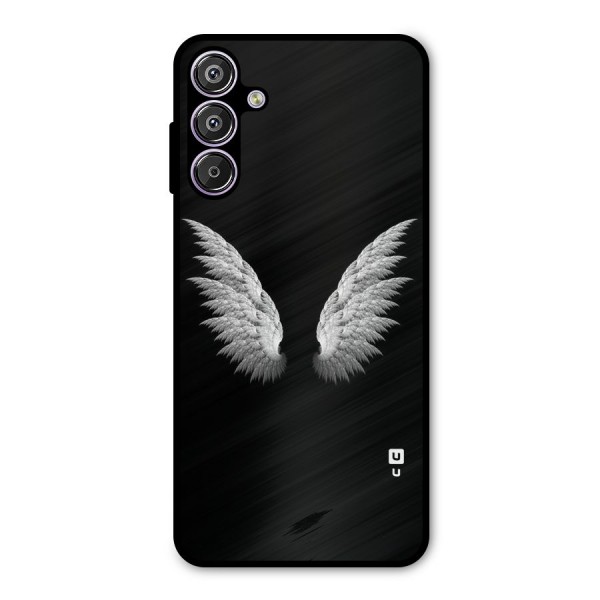 White Wings Metal Back Case for Galaxy F15