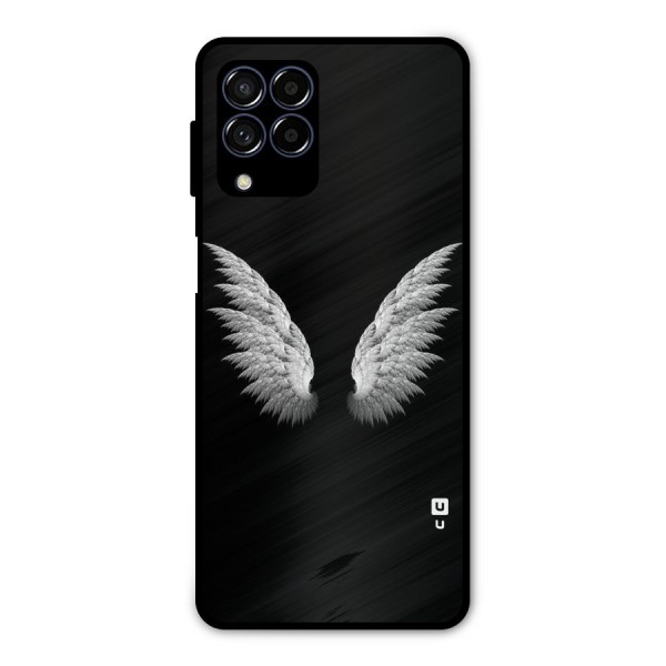 White Wings Metal Back Case for Galaxy M53 5G