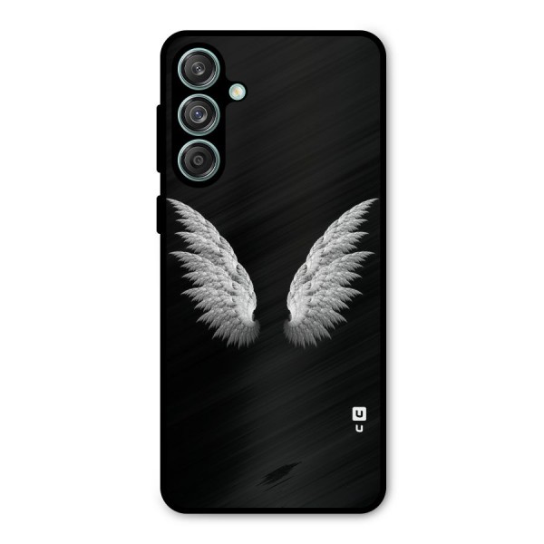 White Wings Metal Back Case for Galaxy M55 5G