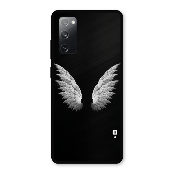White Wings Metal Back Case for Galaxy S20 FE