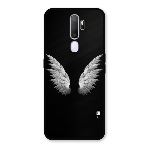 White Wings Metal Back Case for Oppo A9 (2020)
