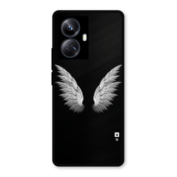 White Wings Metal Back Case for Realme 10 Pro Plus