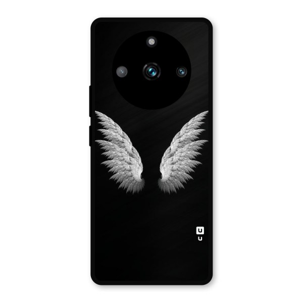 White Wings Metal Back Case for Realme 11 Pro Plus