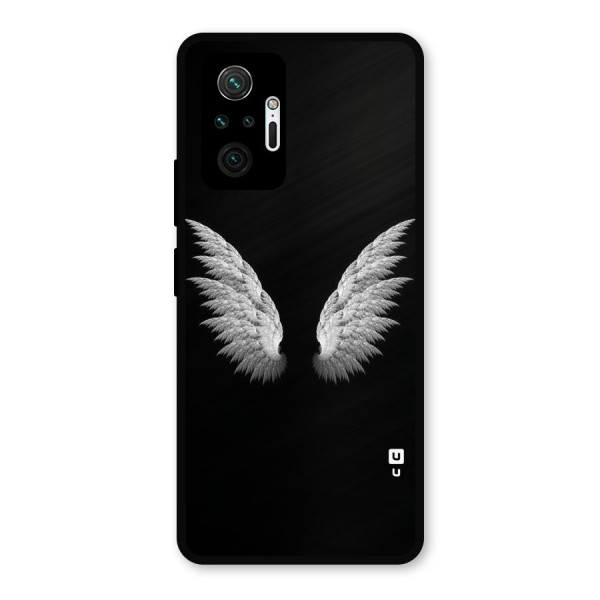 White Wings Metal Back Case for Redmi Note 10 Pro