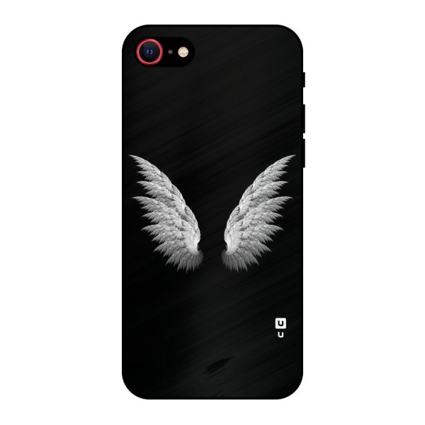 White Wings Metal Back Case for iPhone SE 2020