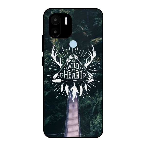 Wild Heart Metal Back Case for Redmi A1+