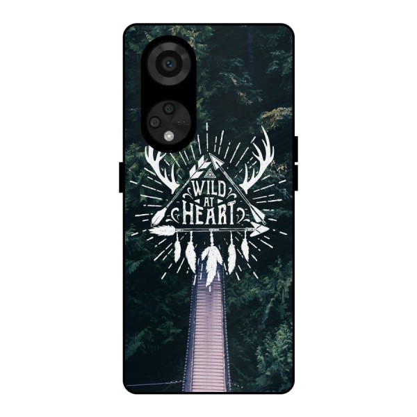 Wild Heart Metal Back Case for Reno8 T 5G