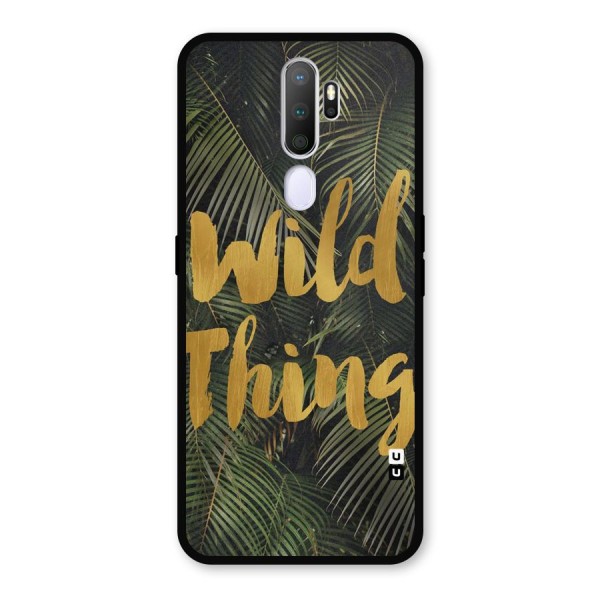 Wild Leaf Thing Metal Back Case for Oppo A9 (2020)