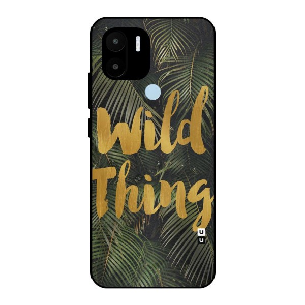 Wild Leaf Thing Metal Back Case for Redmi A1+