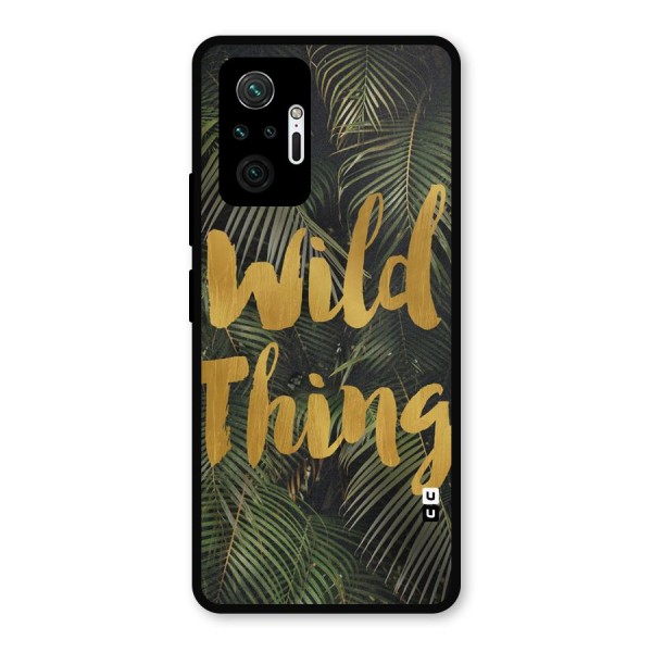 Wild Leaf Thing Metal Back Case for Redmi Note 10 Pro